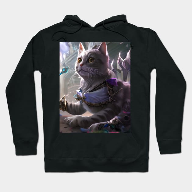 cat cg Hoodie by cloudart2868